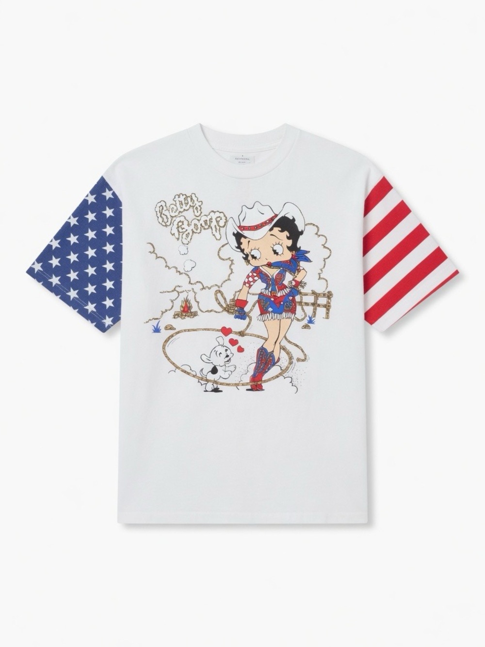 1995 Betty Boop with American Flag Sleeves